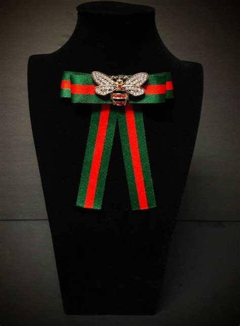 gucci brooch pin replica|gucci bow tie brooch.